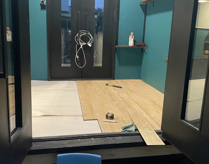 The floor is in!