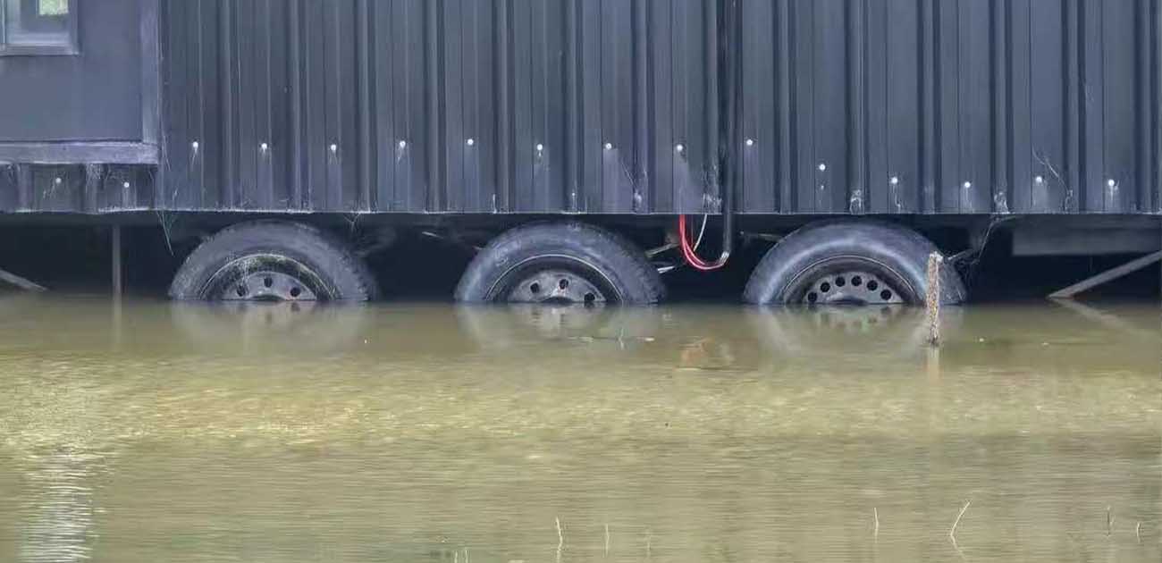 The Tiny House survived the flood!